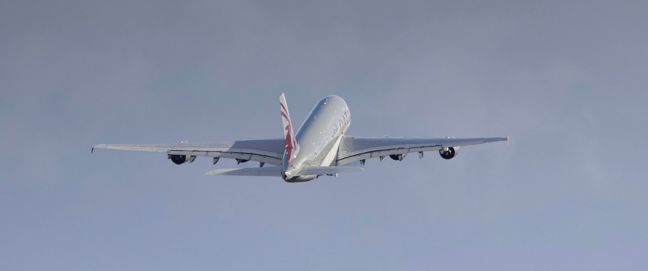 Flugzeug von Qatar Airways: Betrieb in der Heimat noch nicht wieder möglich.