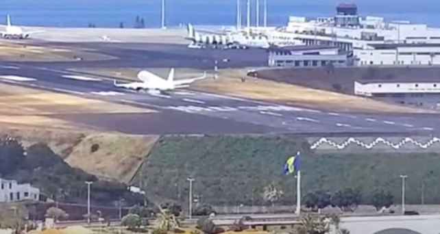 Airbus A320 Neo von Marabu bei der Landung: Er hüpfte einmal.