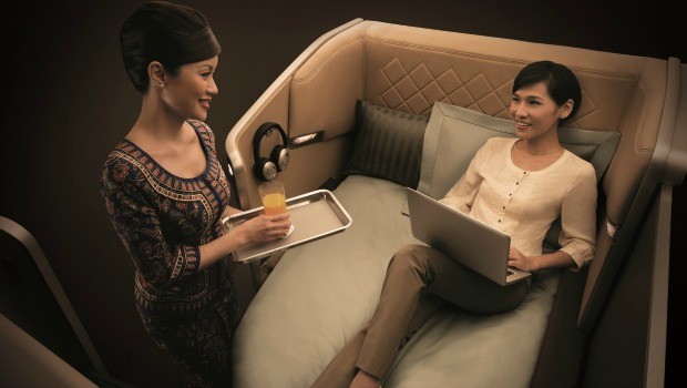 Beste First-Class: Die beste First-Class hat, was bei diesem Bild kaum überrascht, Singapore Airlines. Je nach dem sogar besser als die eigene Wohnung.