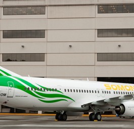 Boeing 737-900 ER von Somon Air: Die Fluglinie möchte anstatt der bestellten 737 Max nun ein weiteres Exemplar der älteren 737-NG-Baureihe.