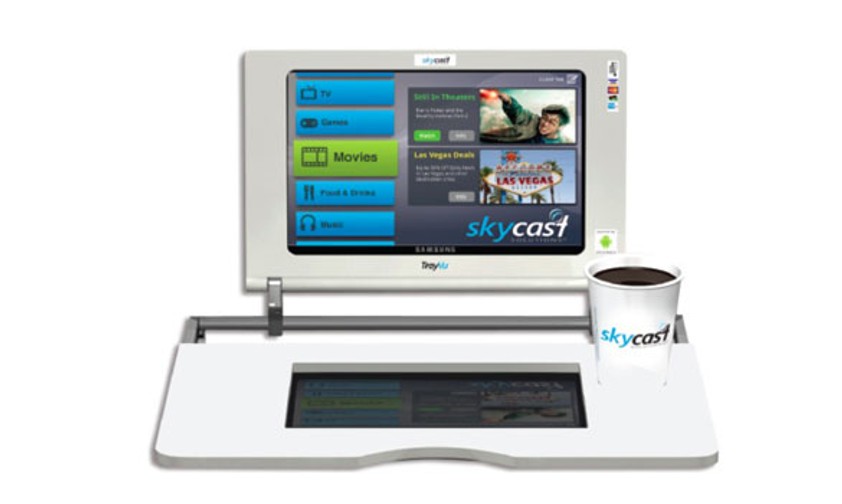 Trayvu von Skycast Solutions. Tisch und Entertainment in einem.