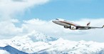 Airbus A319 von Tibet Airlines: Flug über den Himalaya nach Nepal.
