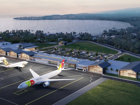 Animation des neuen Flughafens von São Tomé e Príncipe: Der Vertrag mit dem türkischen Investor wackelt.