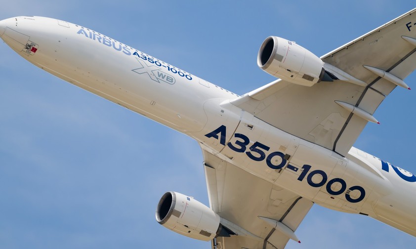 Airbus A350-1000 im Flug: Die getreckte Version kommt nicht vor 2033.