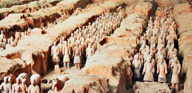Die weltberühmte Terracota-Armee in Xi'an: Direkt mit Europa verbunden.