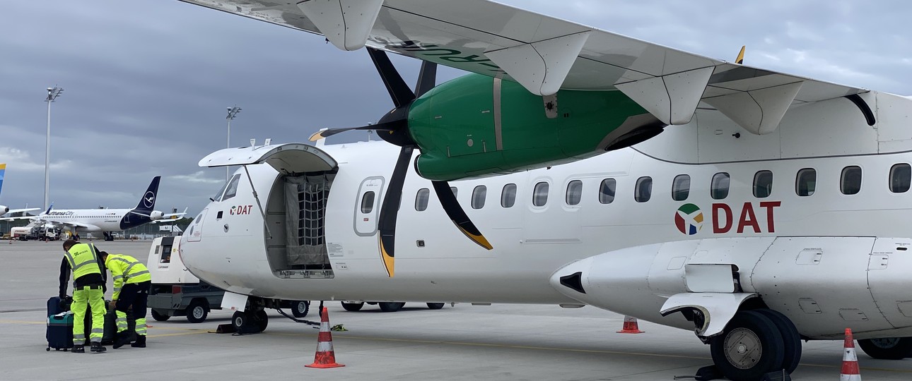 ATR 72 von DAT: Hier war sie noch für Skyhub PAD unterwegs.