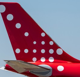 Airbus A330-800 für Air Greenland: Das Logo der Fluggesellschaft auf dem Heck stellt eine Eisblume dar.