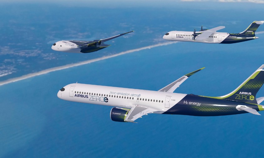 Airbus-Konzeptflieger für CO2-freies Fliegen: Schon 2027 sollen Testflüge starten.