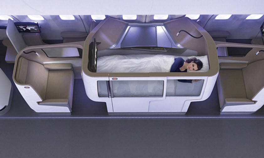 Schlafen über den anderen Passagieren: So stellen die Designer sich den Superthron vor.