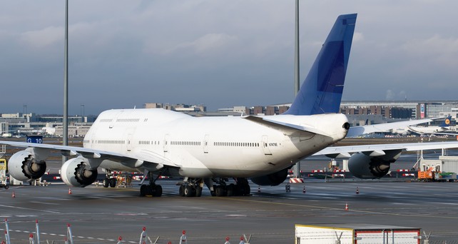 Boeing 747-8 mit der neuen Kennung N7478E: Die Ex-Lufthansa-Maschine ist auf dem weg in die USA.