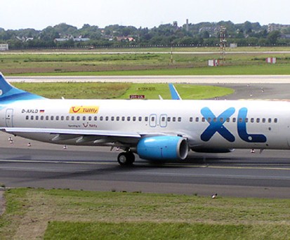 Boeing B737-800 von XL Airways: Erst einmal am Boden.