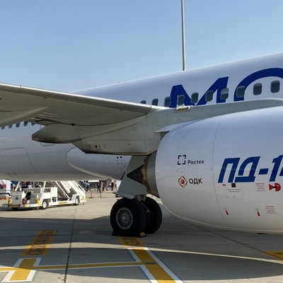 Irkut-MS-21-Testflieger mit dem PD-14: Jetzt gibt es keine Alternative mehr zum russischen Triebwerk.