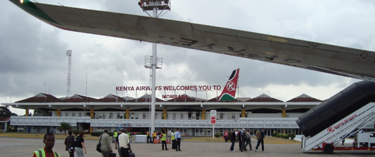 Flughafen Mombasa: Für ausländische Airlines ist es schwer.