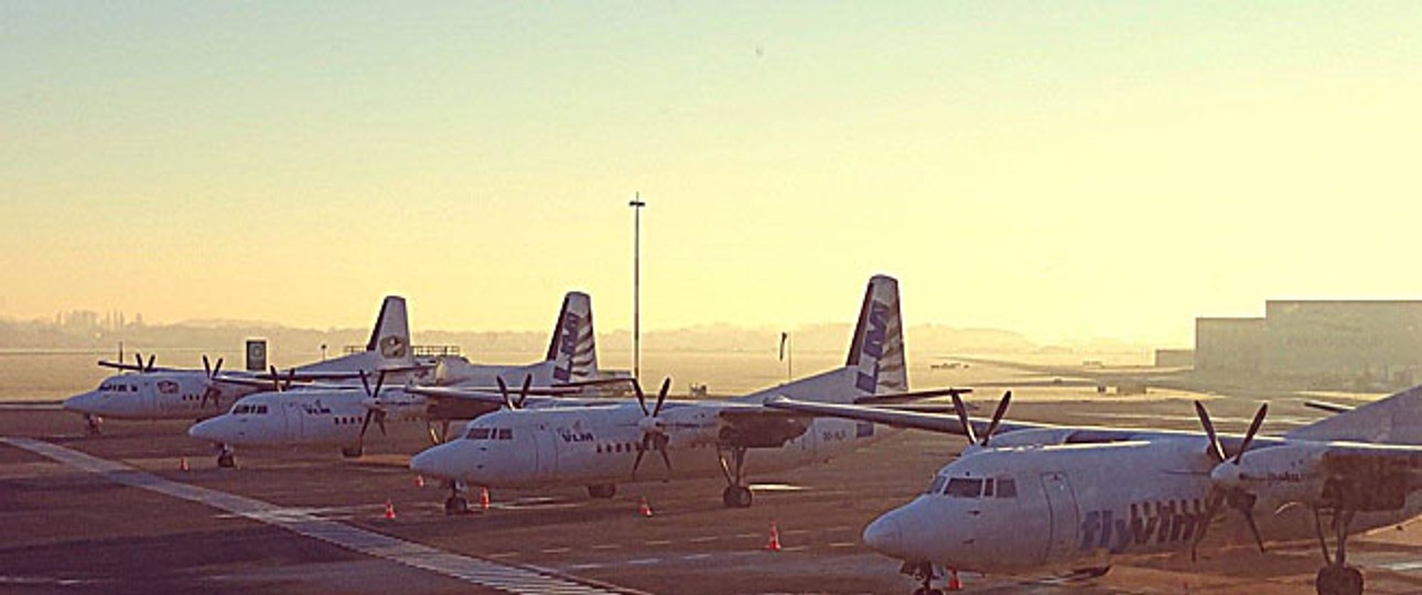 Fokker 50 von VLM Airlines: Die Fluglinie soll klein neu beginnen.