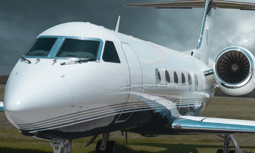 Gulfstream G400 von Baires Fly: Das Flugzeug mit der Kennung LV-JQW brachte Flavio Bolsonaro in die USA.