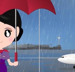 Werbung von Hong Kong Airlines: Kein Bedarf für XXL-Flieger.