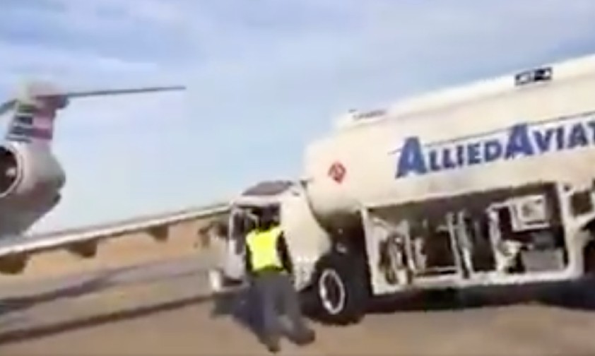 Unfallort am Flughafen Dallas: Beide Jets gehören American Eagle.