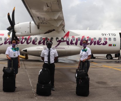 ATR 72 samt Crew von Caribbean Airlines: Nachschub kleiner als zuerst gedacht.