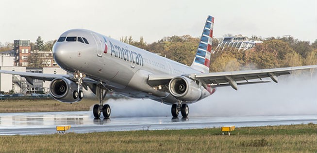 Airbus A321 von American: Die Fluggesellschaft trauert.