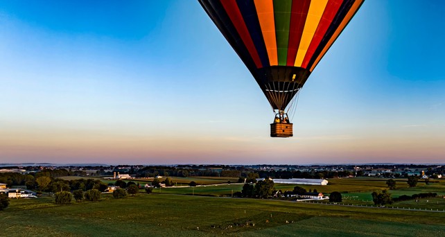 Ballon in der Luft: Ballonfahren ist noch gefährlicher als fliegen in Kleinflugzeugen.