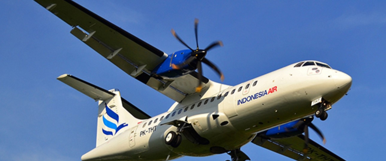 ATR 42 mit dem Kennzeichen PK-THT: Dieses Flugzeug stürzte ab.