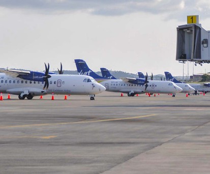 Flieger von Liat: «Hunderte Jobs» vor dem Aus.