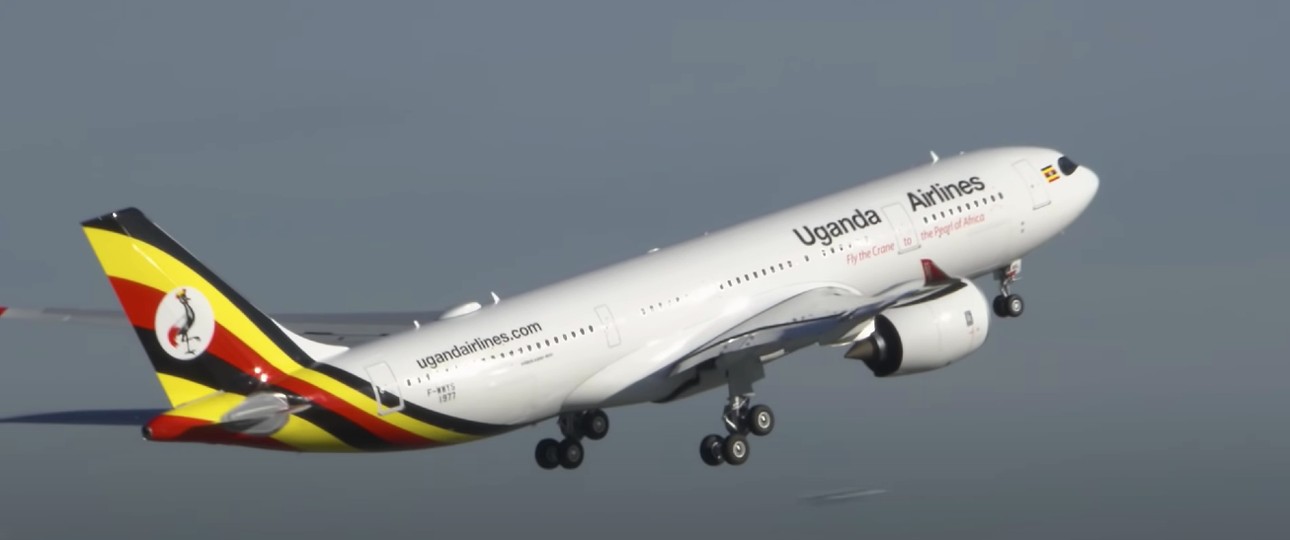 Einer der beiden Airbus A330-800 von Uganda Airlines: Die Fluglinie ...