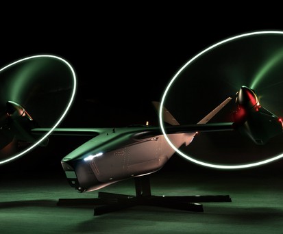 Thunder, ein autonomes Angriffsdrehflügler-Luftfahrzeug der Gruppe 5 von Anduril and Archer