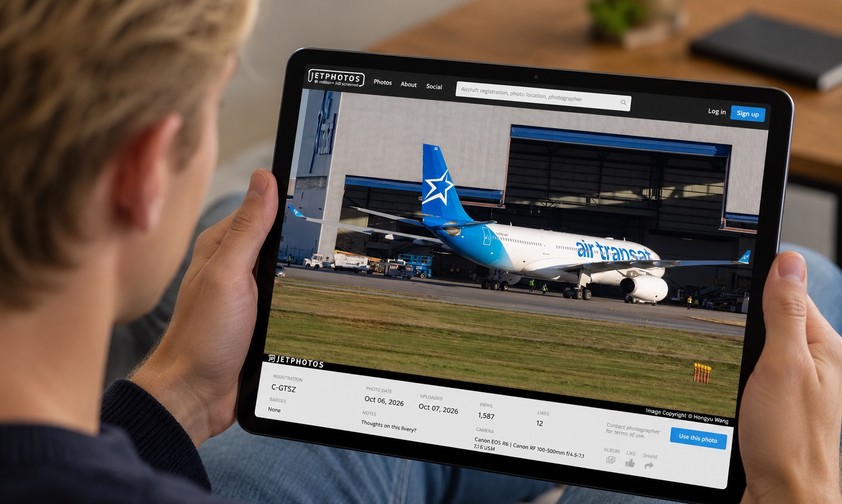 Airbus A330 von Air Transat mit neuer Lackierung: Neues Erscheinunsbild.