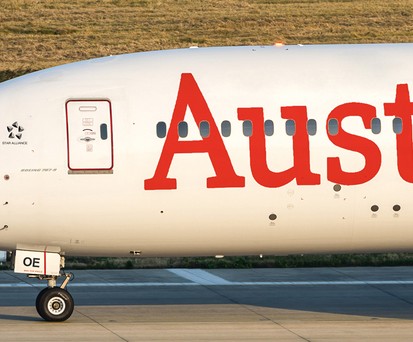 Boeing 787 in den Farben von Austrian Airlines: Wir man in Wien in Zukunft zu sehen bekommen.