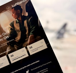 So weist Lufthansa auf die Spielregeln hin: Neues Highspeed-Internet an Bord.