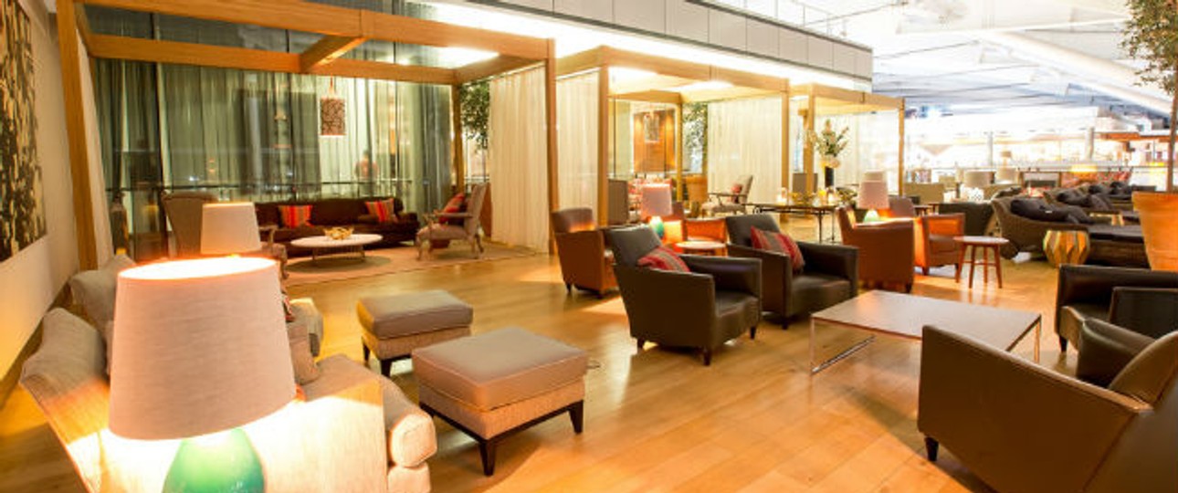 Concorde Room in Heathrow: Exklusive Möbel für Best-Zahler.