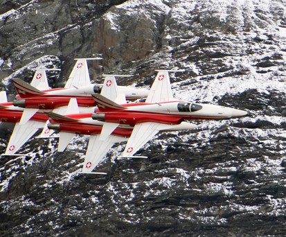 Northrop F-5 der Patrouille Suisse: Heben nicht mehr ab.