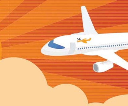 Flugzeug: Sicherer als die Fahrt in alten Schiffen.