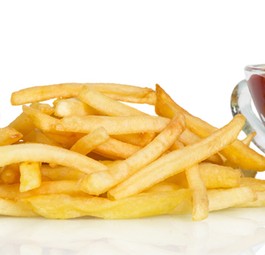 Pommes: Der Ketchup musste mit einer Boeing 747 hergeflogen werden.