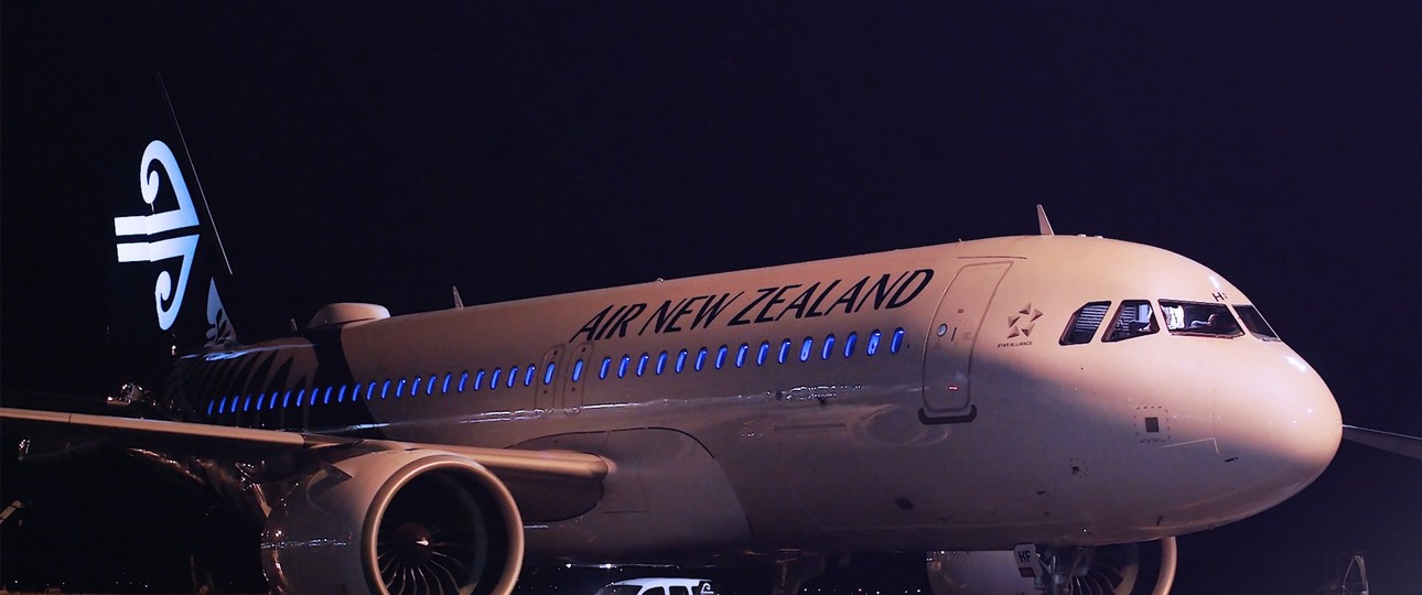 Der neue Airbus A320 Neo von Air New Zealand: nach einer langen Reise in der neuen Heimat eingetroffen.