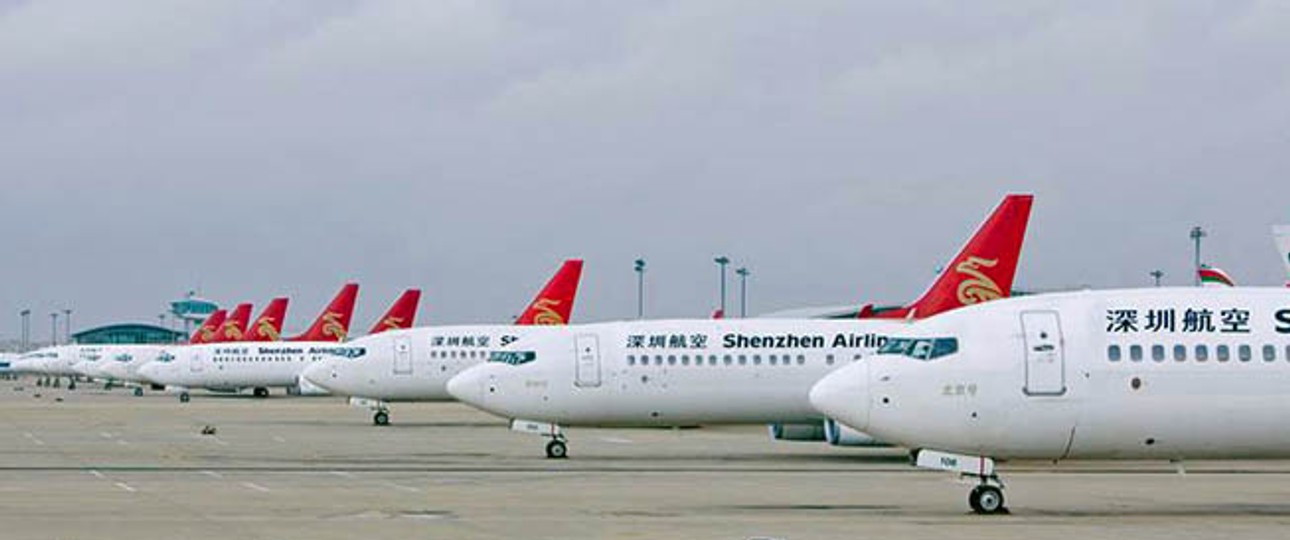 Flugzeuge von Shenzen Airlines: Die Flotte bekommt Zuwachs.