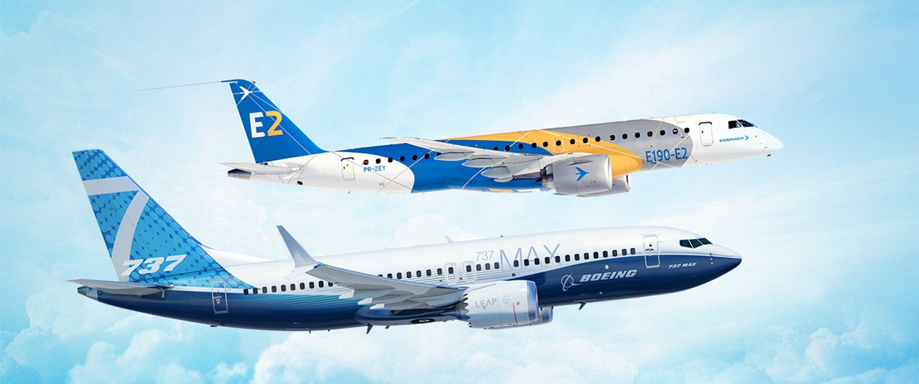 Boeing und Embraer fliegen künftig parallel.