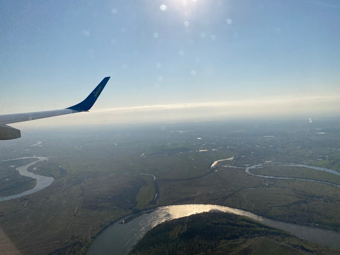 Unberührte Landschaft nördlich von Kiev.