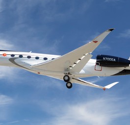Gulfstream G700 beim Erstflug: Rund zweieinhalb Stunden in der Luft.