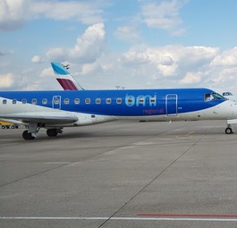 Embraer 145 von BMI Regional: Nach der Pleite ist in Rostock nichts mehr los.
