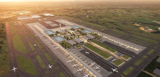 Concept rendering of Western Sydney International Airport: More capacity for the Australian city.