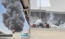 Bilder vom Flughafen Riyadh: Eine Rakete soll ein Flugzeug getroffen haben.