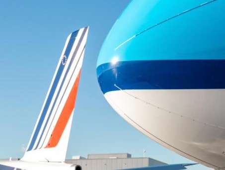 Flieger von Air France und KLM: Die Gruppe sieht sich besser aufgestellt als Lufthansa. 