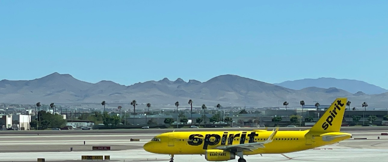 Airbus A320 von Spirit Airlines in Las Vegas: Die Fluggesellschaft kämpft ums Überleben. 