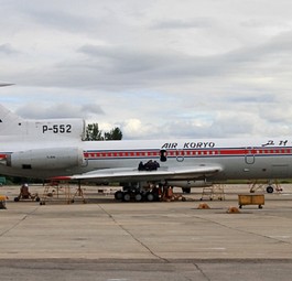 Air Koryos Tupolev Tu-154 mit dem Kennzeichen P-552 (hier zu sehen im Jahr 2012): Offenbar wieder unterwegs.