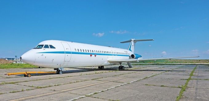 So sieht das ehemalige Staatsflugzeug heute aus, das versteigert wurde.