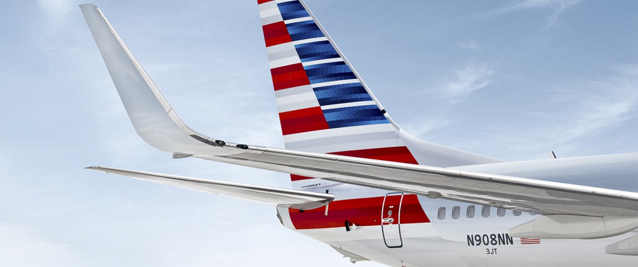 Boeing 737-800 von American Airlines: Gepäckfächer machten Stress.