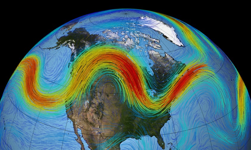 Visualisierung des Polar-Jetstreams: Keine statische Größe.