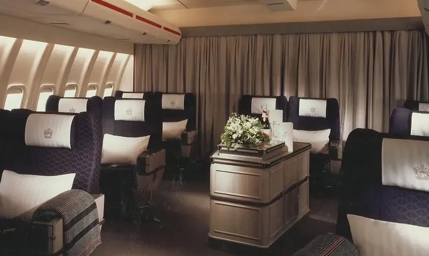 British Airways First-Class-Kabine in den 1980er Jahren: Die Männerdomäne wurde aufgebrochen.